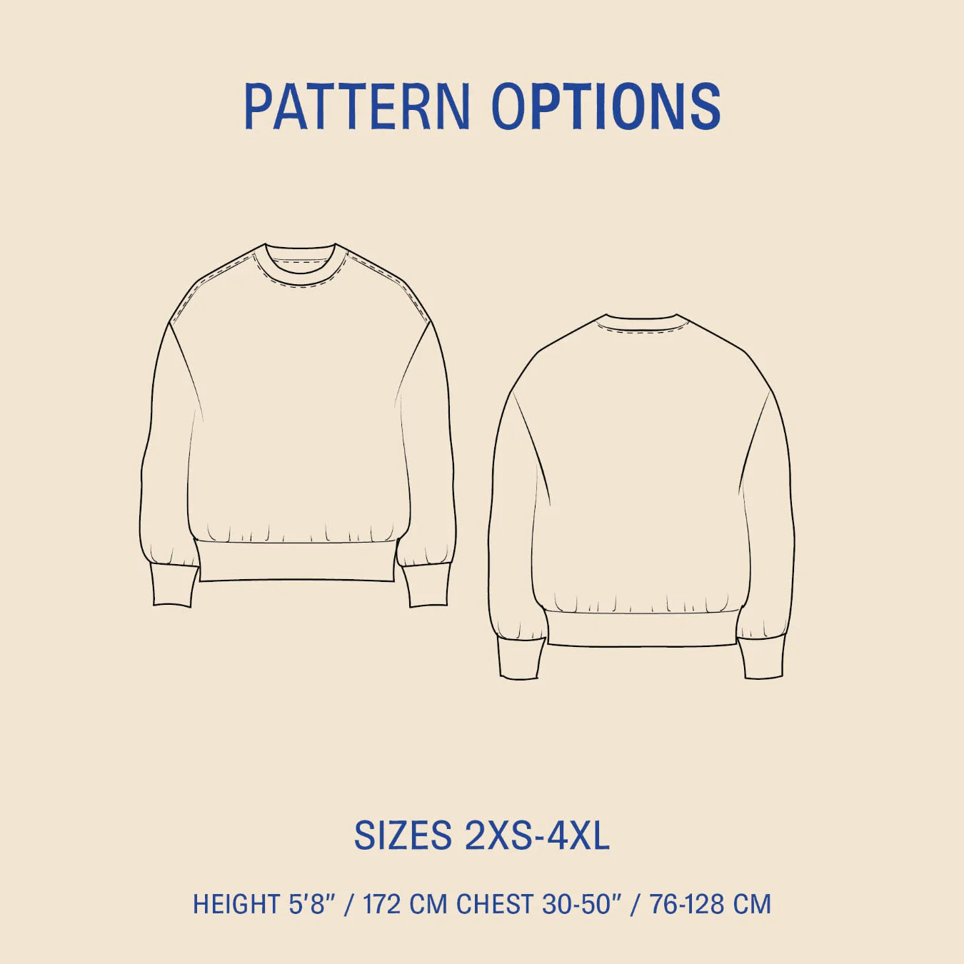 Boyfriend Sweater Pattern - PDF DOWNLOAD - Image 2