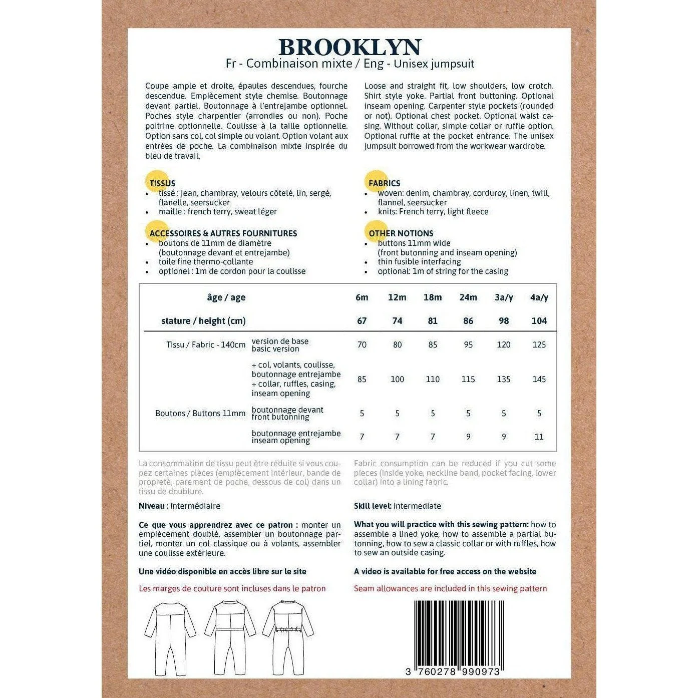 Brooklyn Jumpsuit Pattern - Image 5