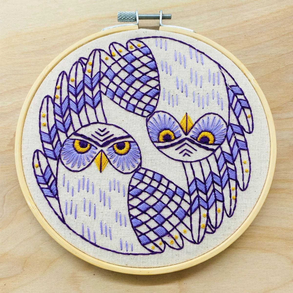Burrowing Owls Embroidery Kit