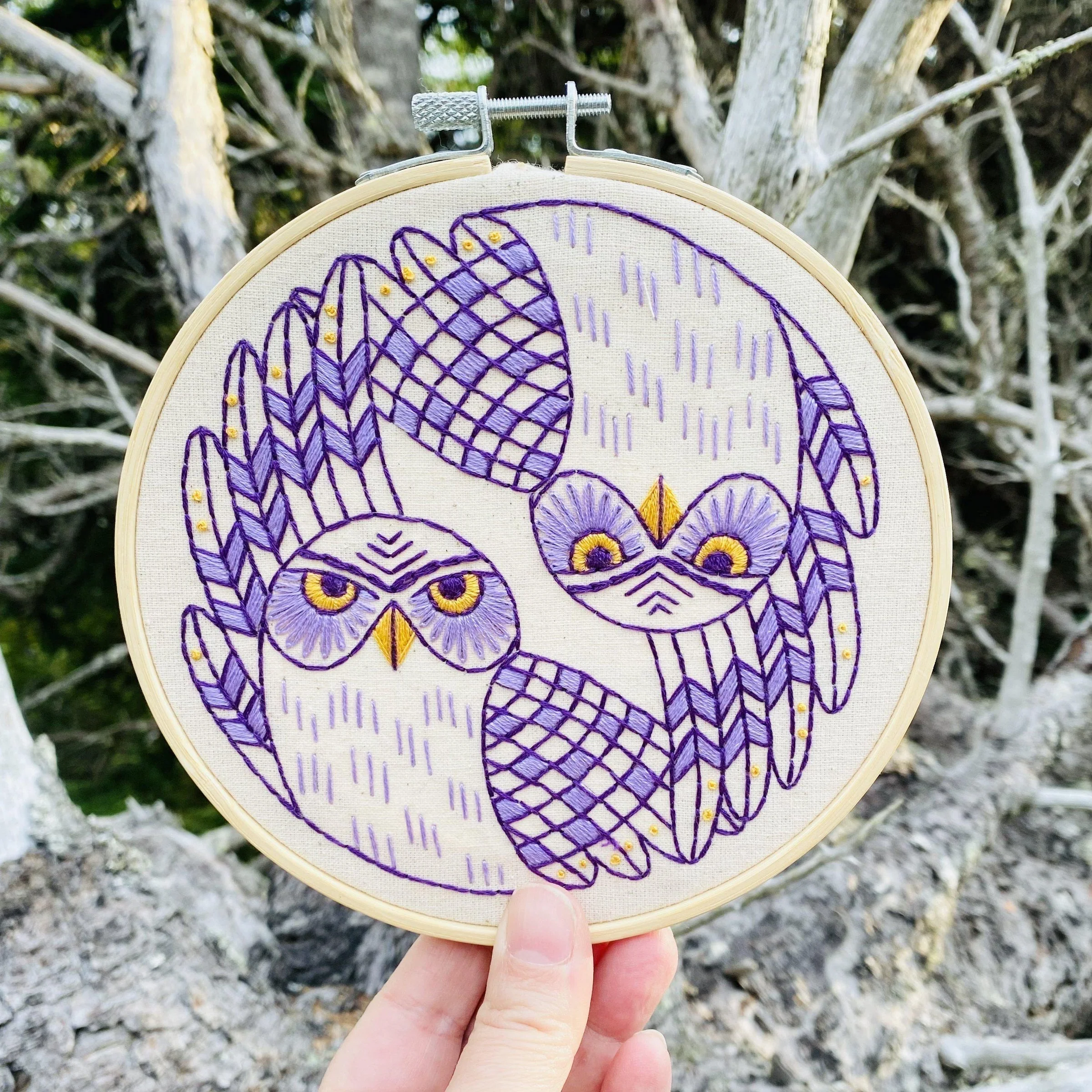 Burrowing Owls Embroidery Kit - Image 2