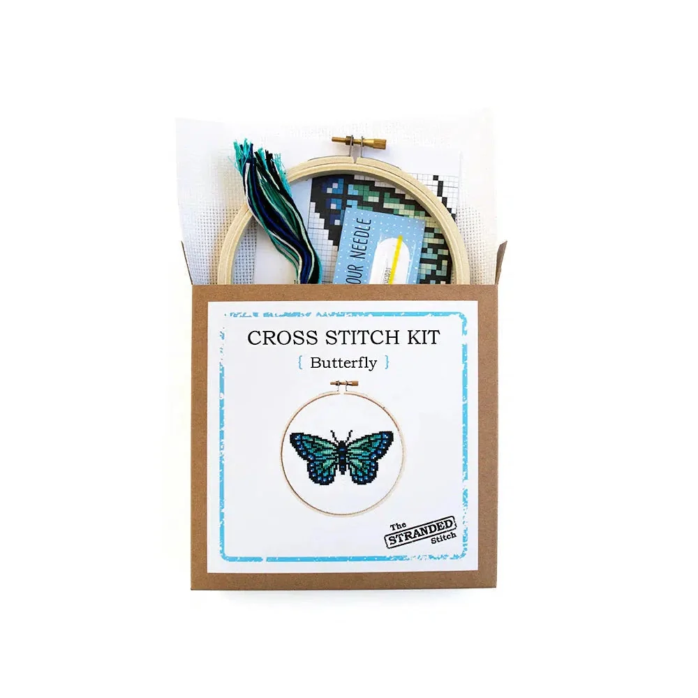 Butterfly DIY Cross Stitch Kit - Image 2