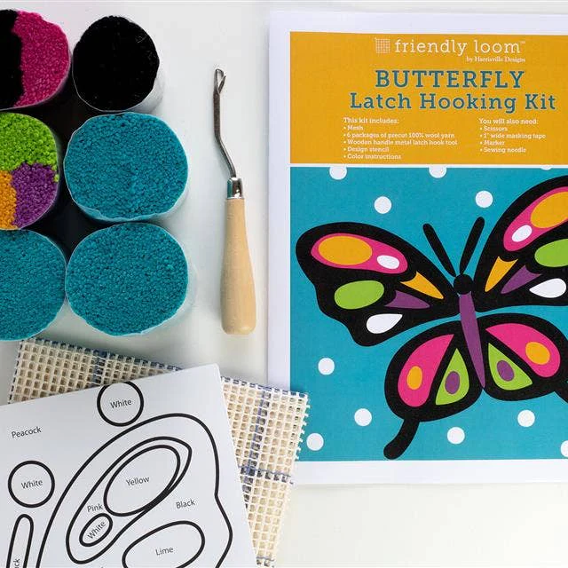 Butterfly Latch Hooking Kit - Image 2