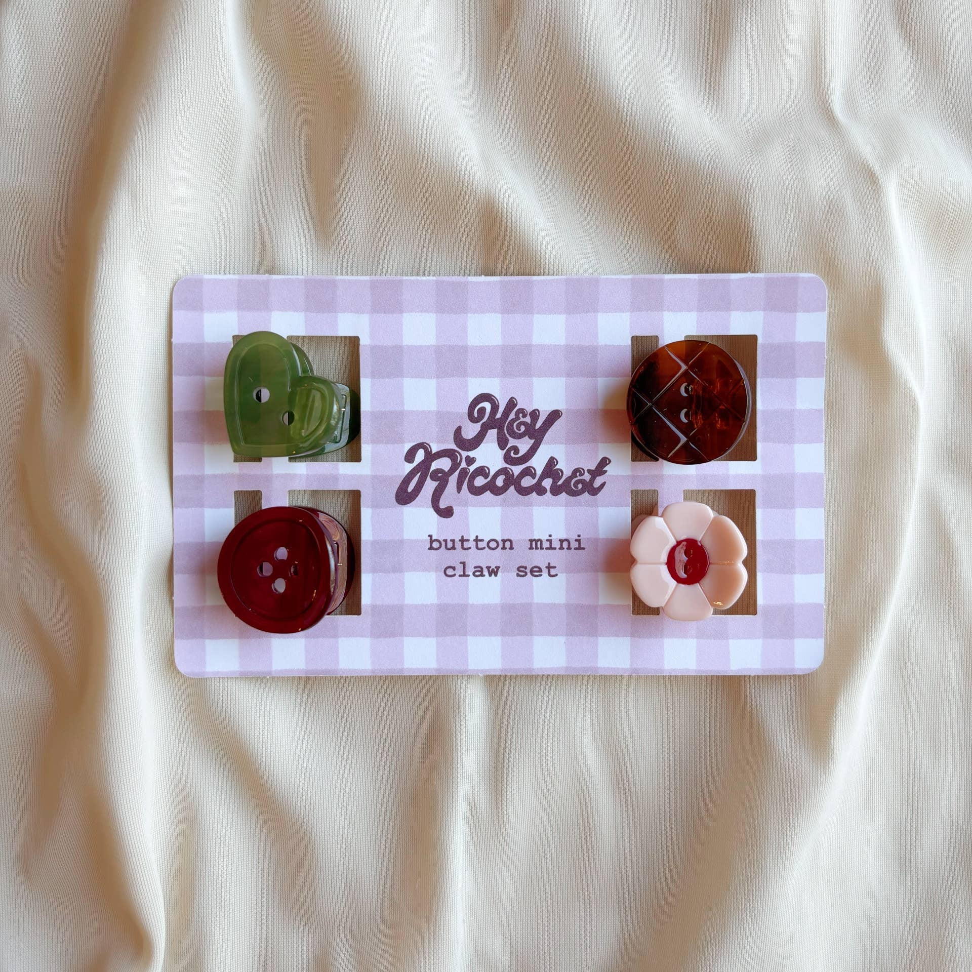 Button Mini Claw Set - Holiday