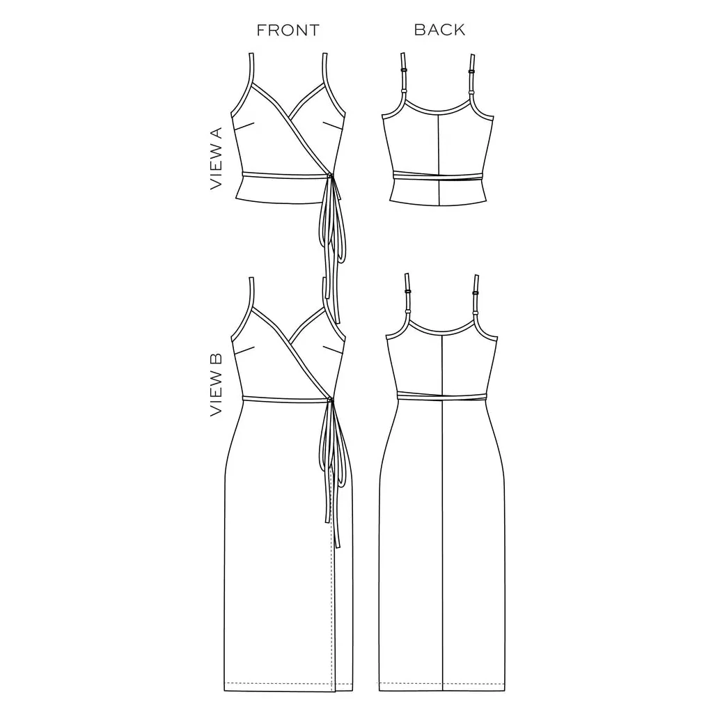 Calvin Wrap Dress & Top Pattern - Image 10