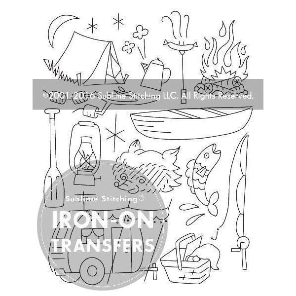 Camp Out - Embroidery Pattern