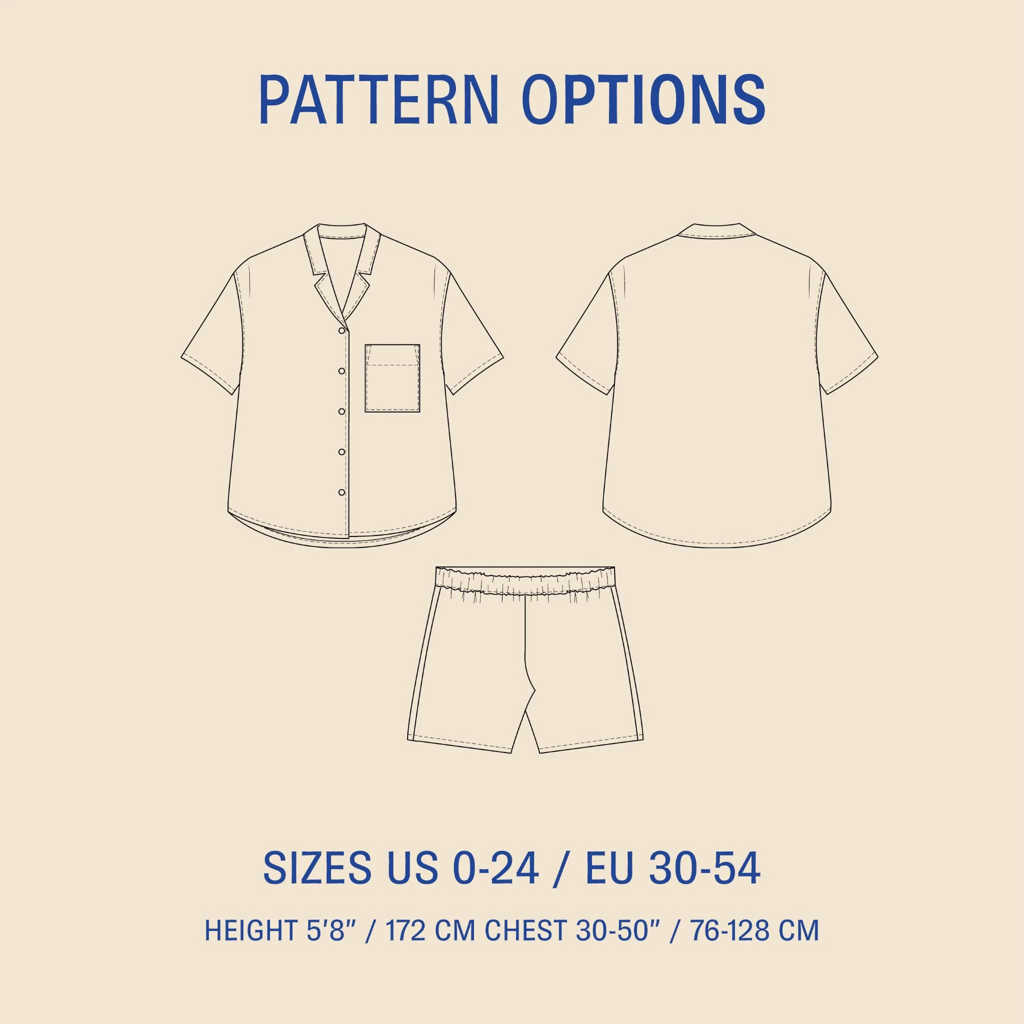 Camp Shirt & Shorts Pattern - PDF DOWNLOAD - Image 2