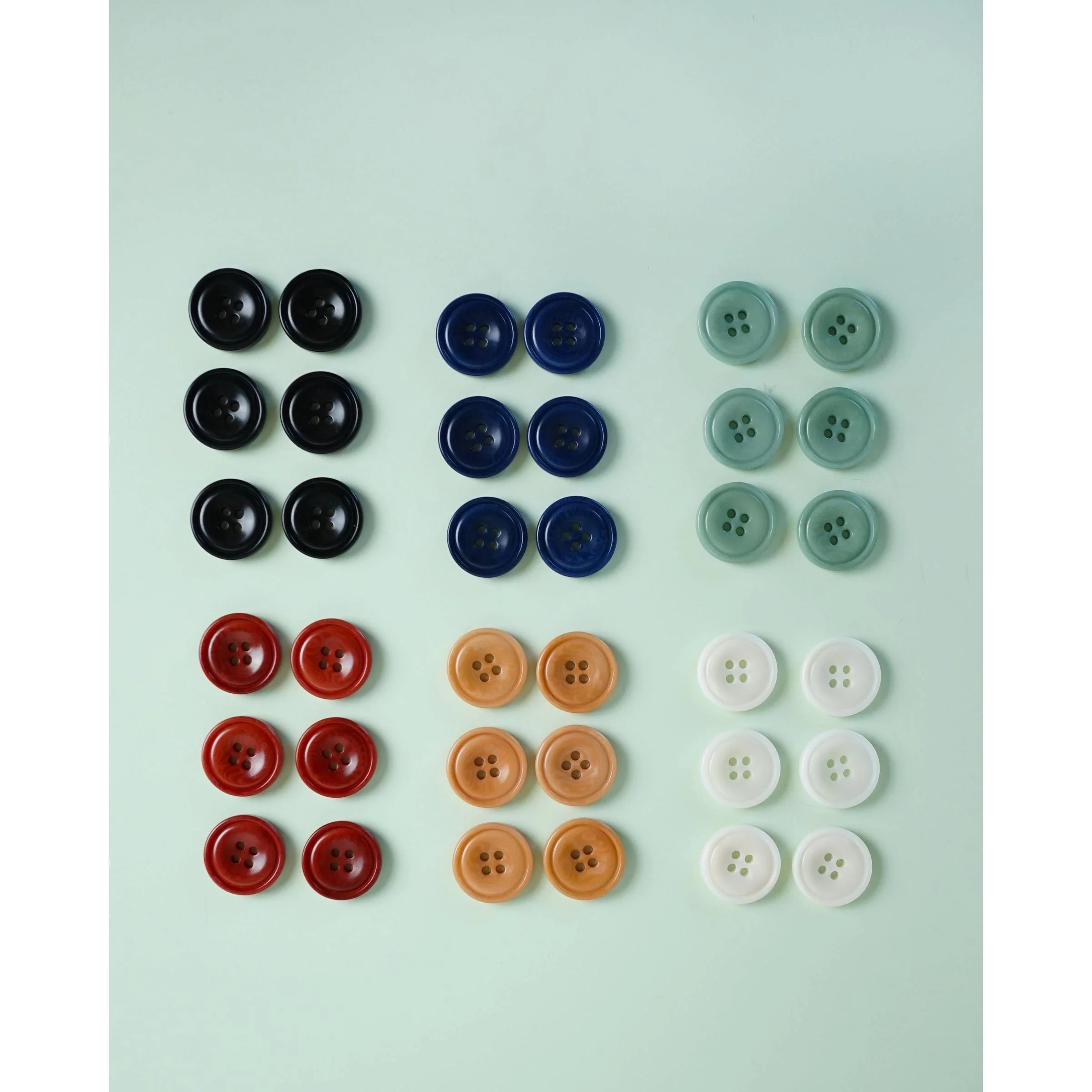 Caramel 3/4" Corozo Nut Buttons - Image 3