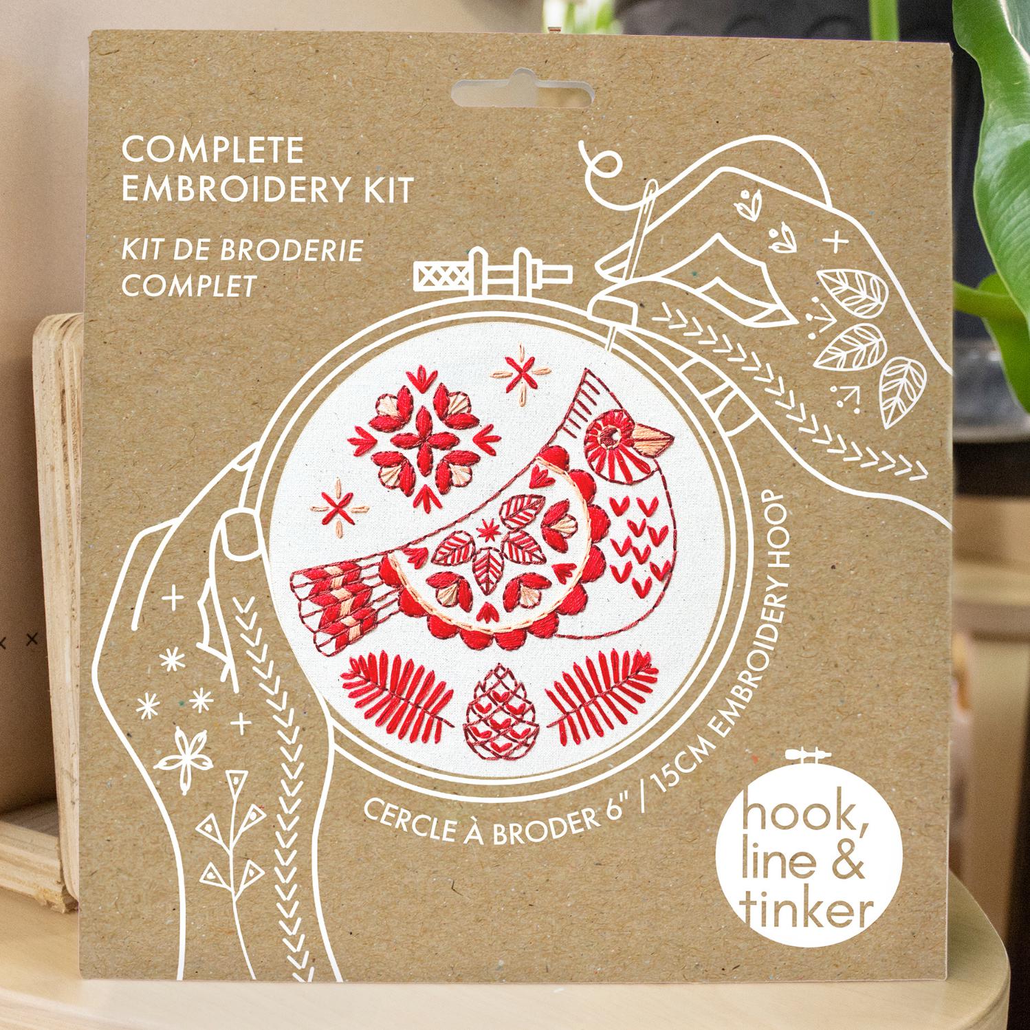 Cardinal Embroidery Kit - Image 4