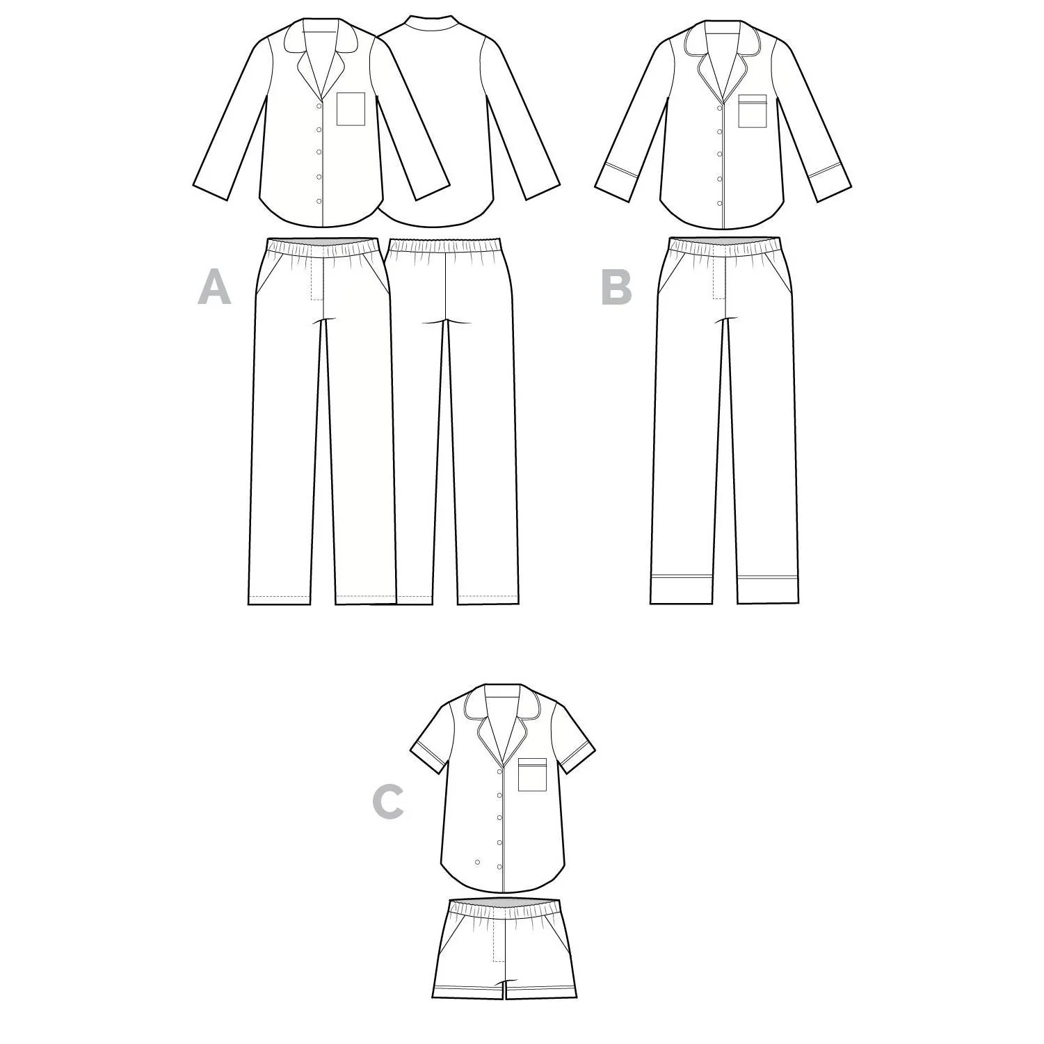 Carolyn Pajamas Pattern - PDF DOWNLOAD - Image 10