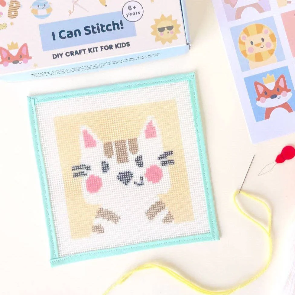 Catie the Cat - Needlepoint Kit for Kids - Image 2