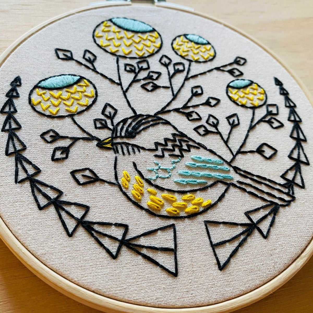 Chickadee Embroidery Kit - Image 2