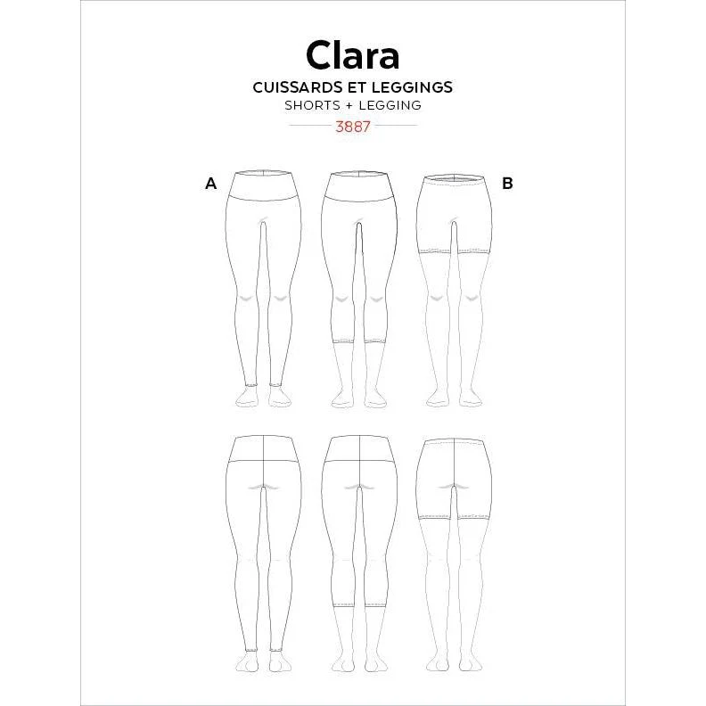 Clara High-Waisted Leggings Pattern - Image 4