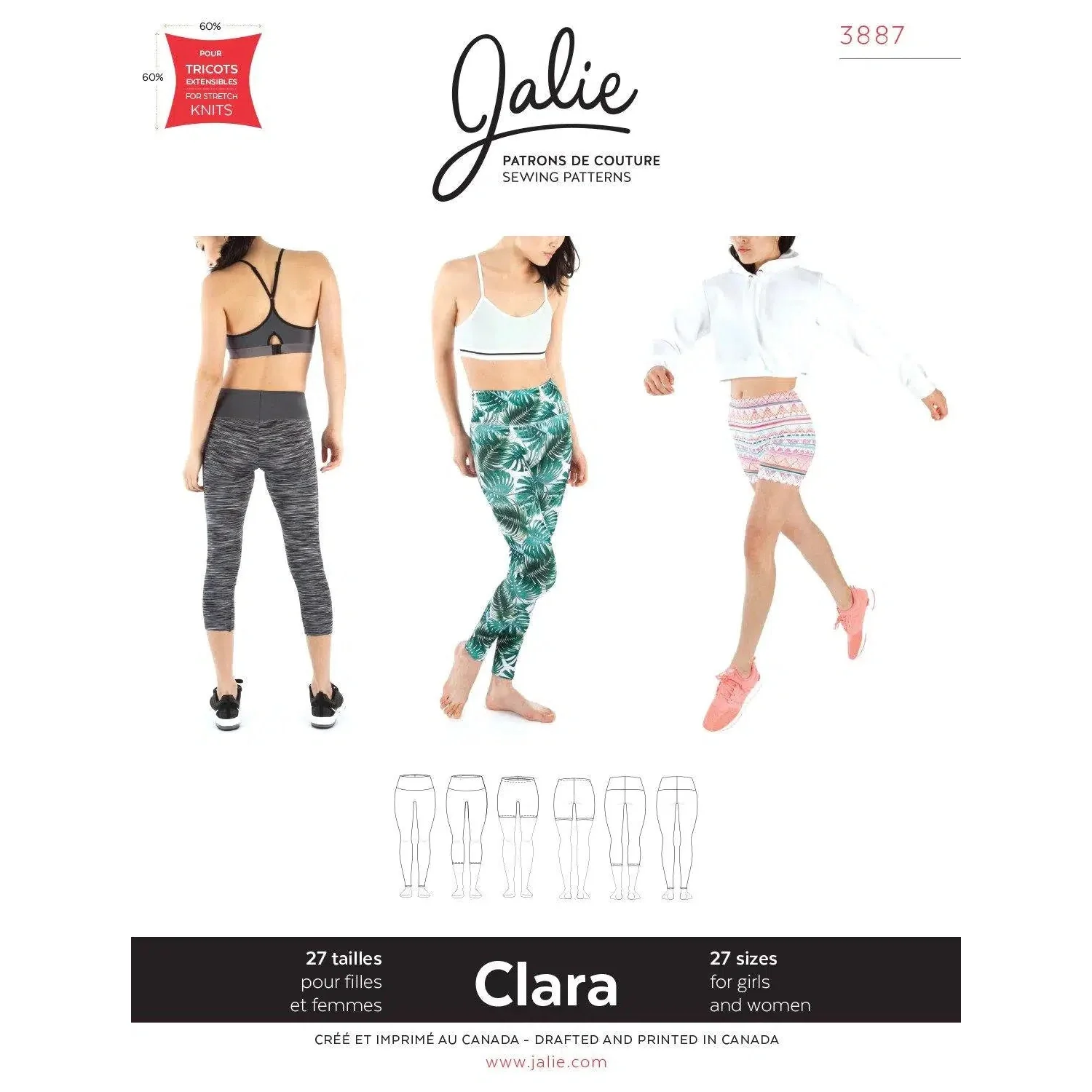 Clara High-Waisted Leggings Pattern - Image 5