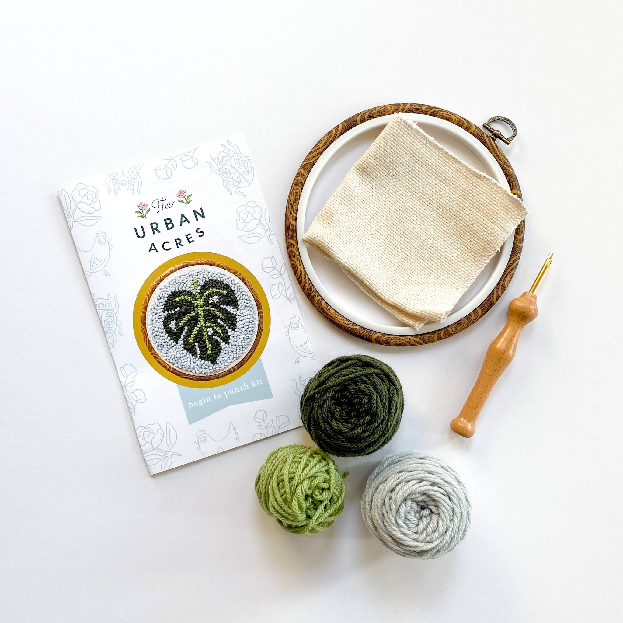 Classic Monstera Punch Needle Kit - Image 2