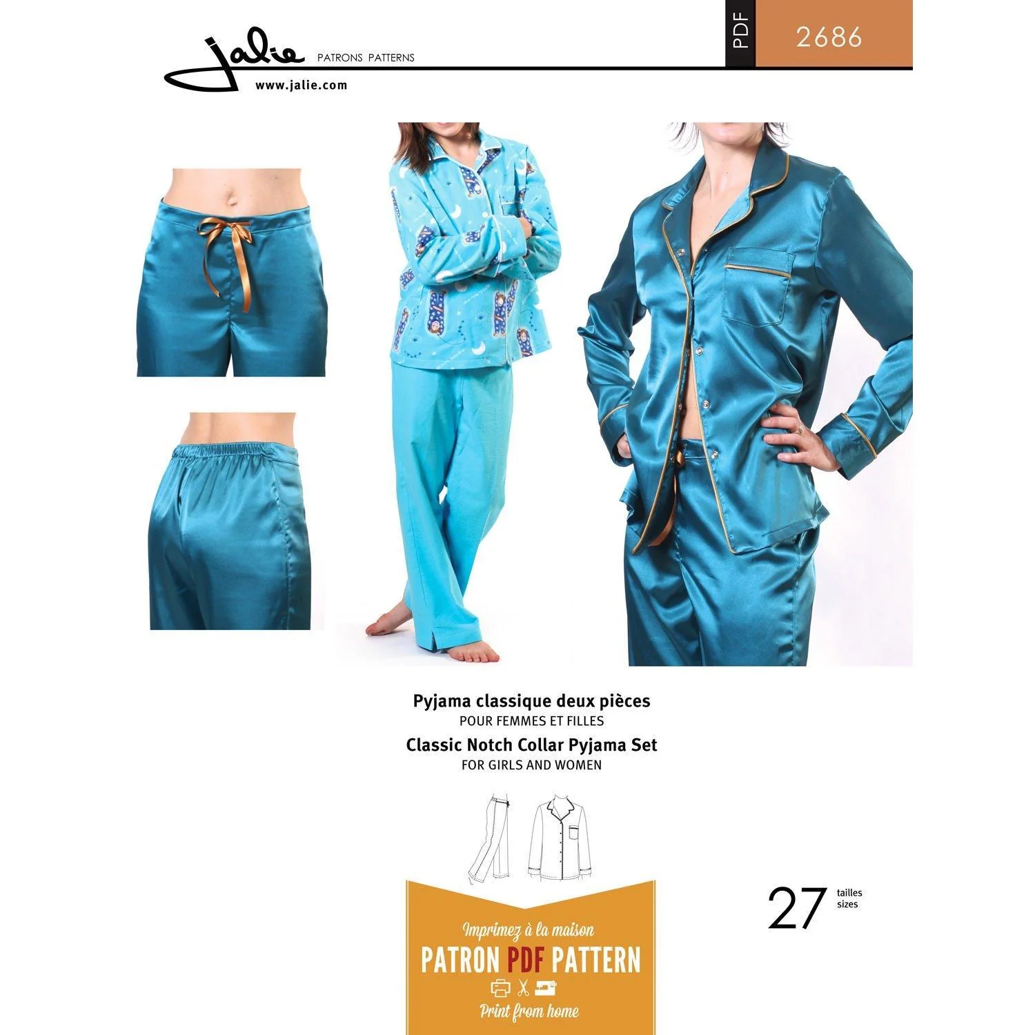 Classic Pyjama Set Pattern - PDF DOWNLOAD - Image 2