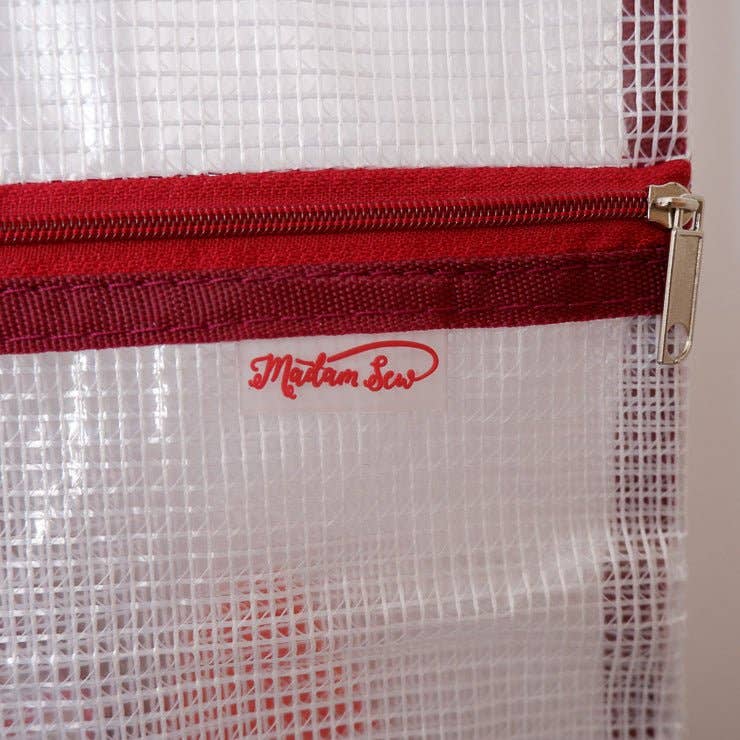 Clear Project Bag - Red - Image 4