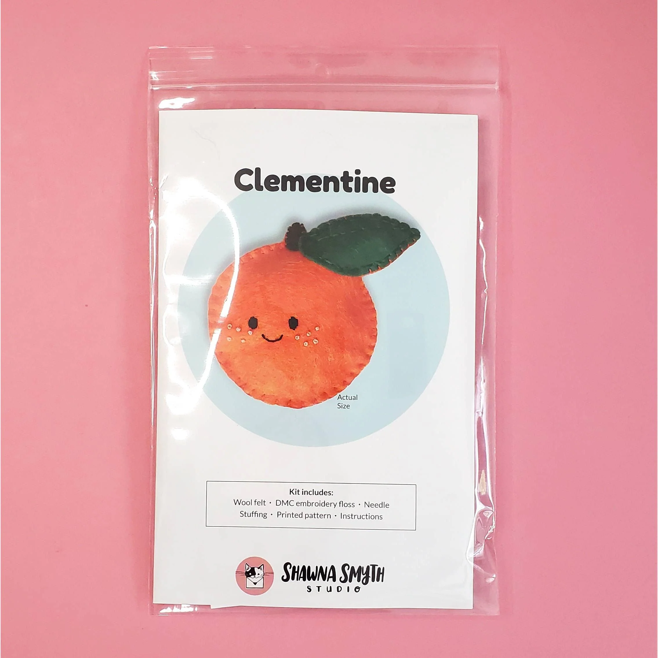 Clementine Felt Hand Stitching Kit - Image 2