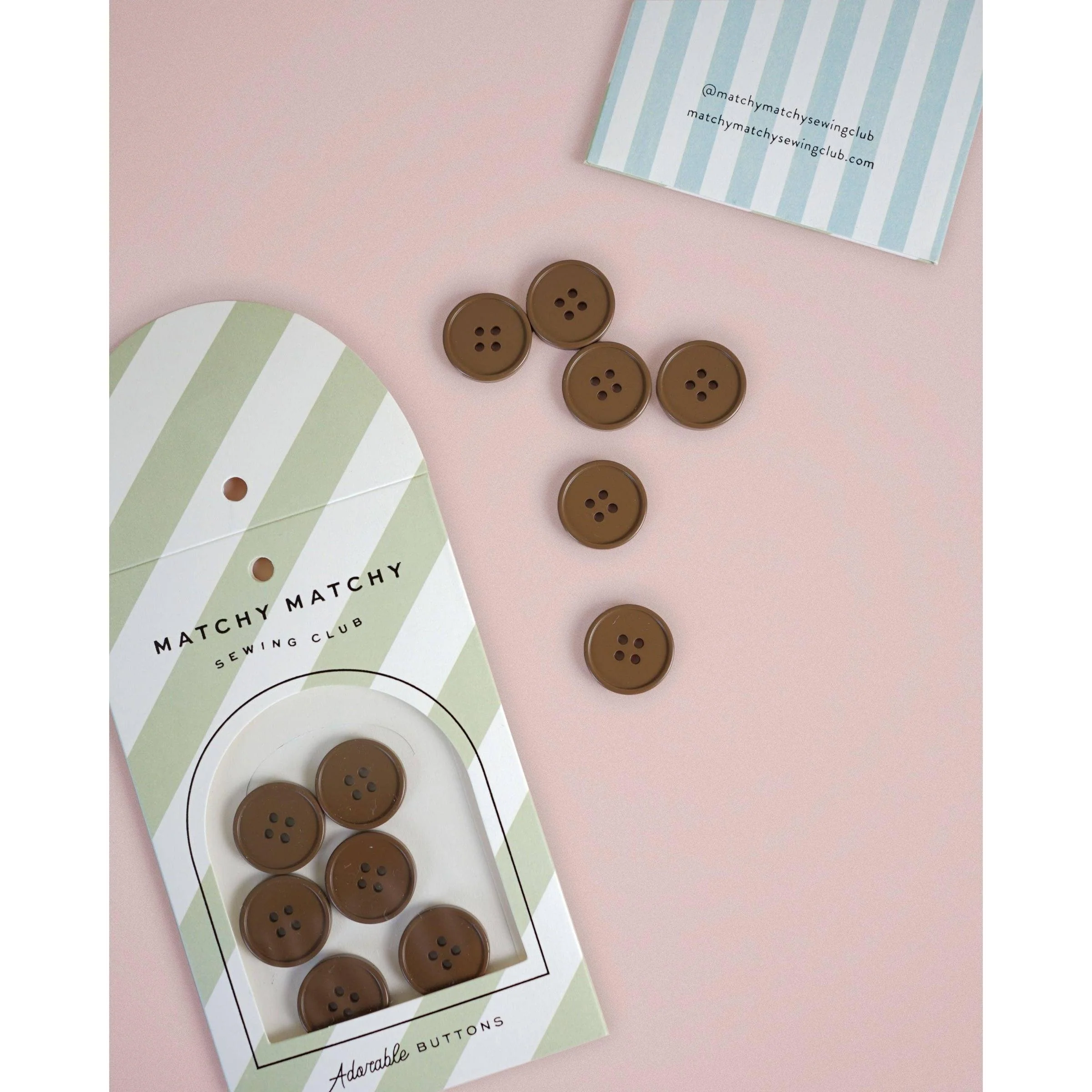 Cocoa 7/8" Retro Buttons - Image 3