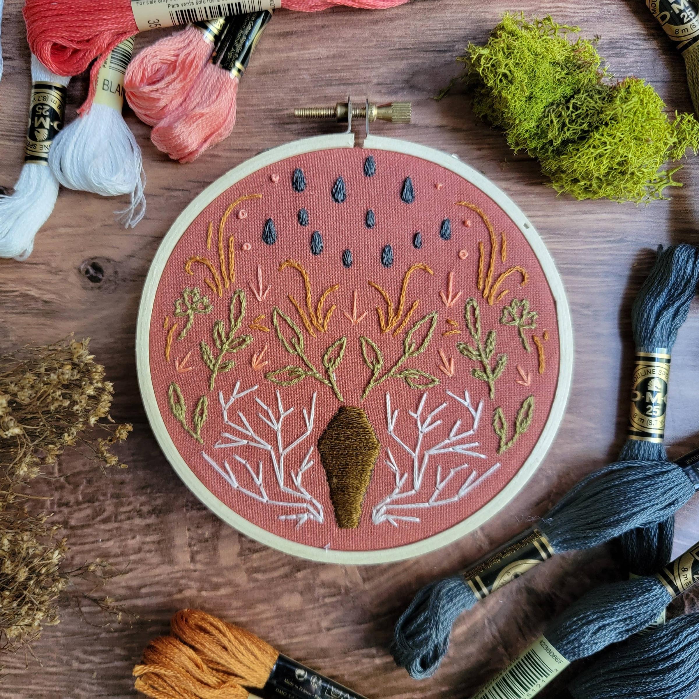 Coffin, 4" Embroidery Kit