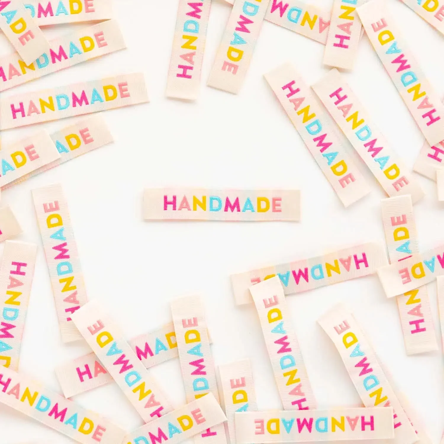 Colorful Handmade Sew-in Labels