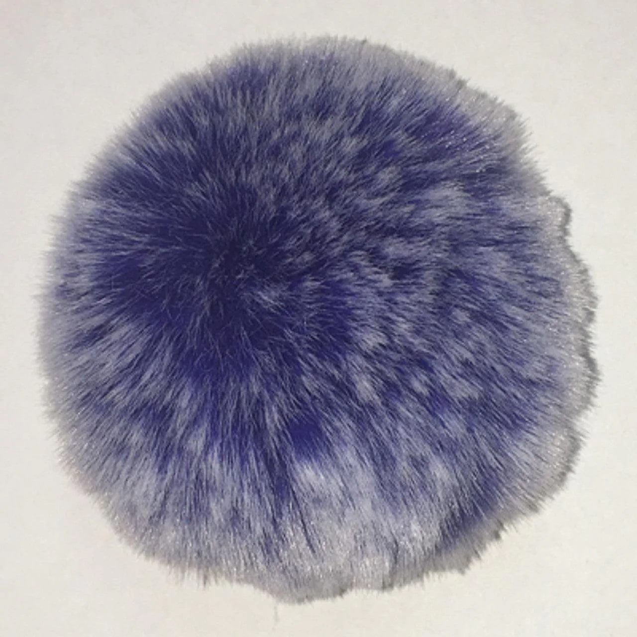 Faux Frosted Rabbit Fur Pompom - Frosted Blue