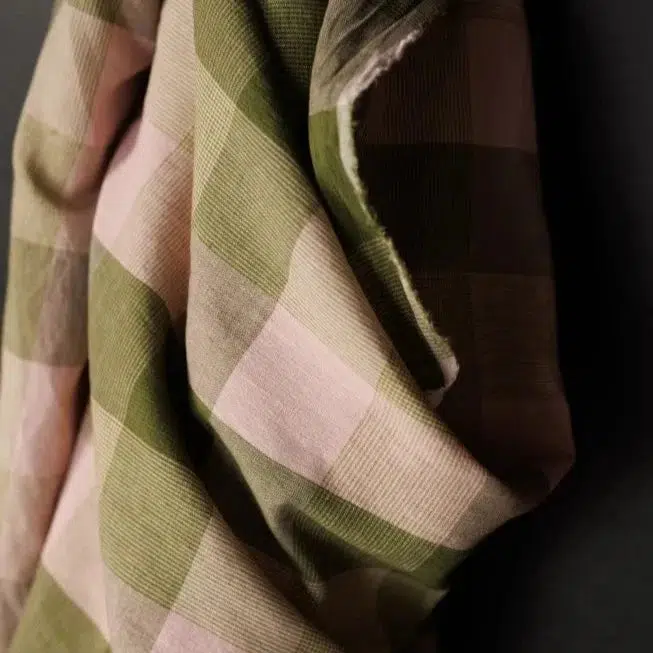 Vetiver Check Luminaire Cotton/Linen - Image 3