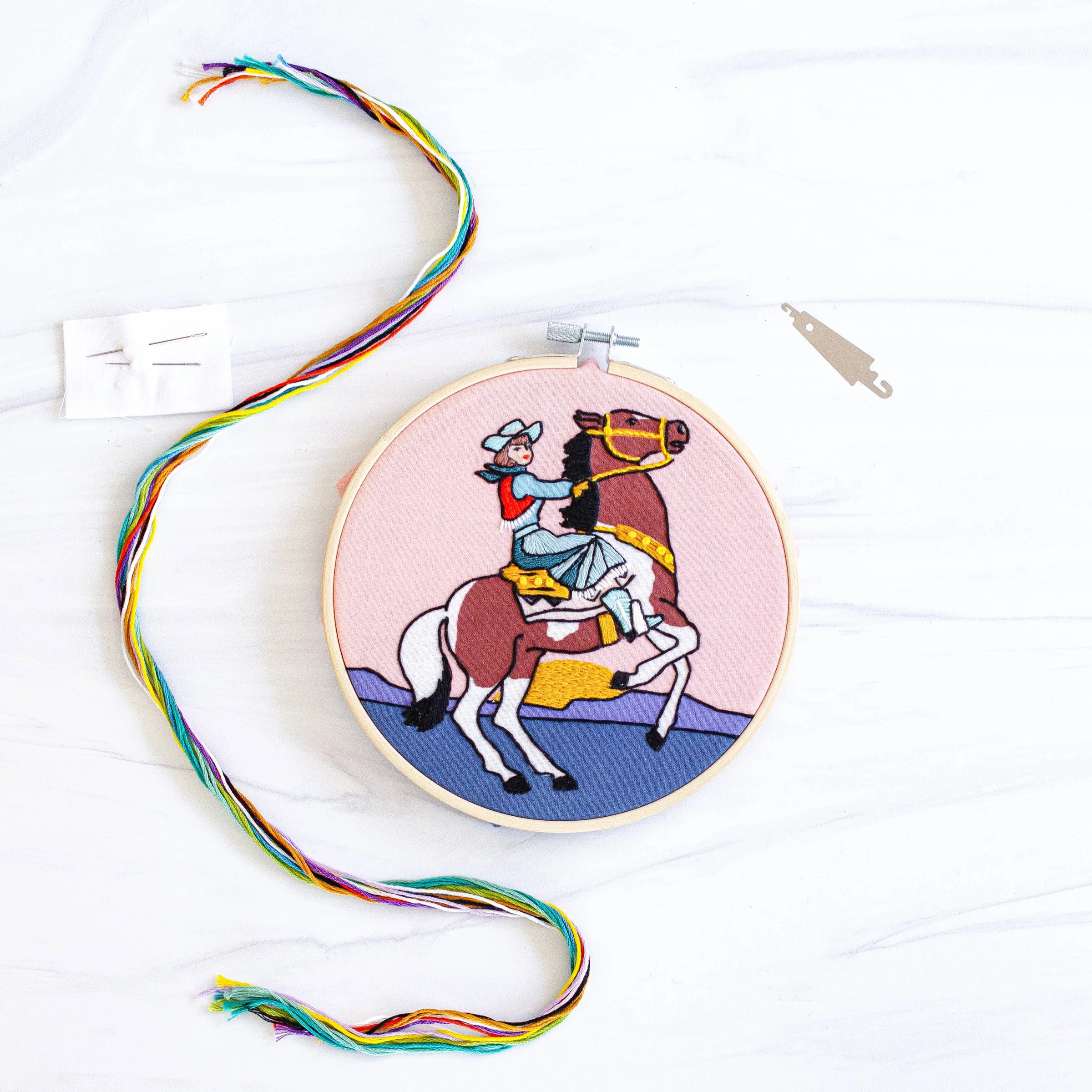 Cowgirl 6" Embroidery Kit - Image 3