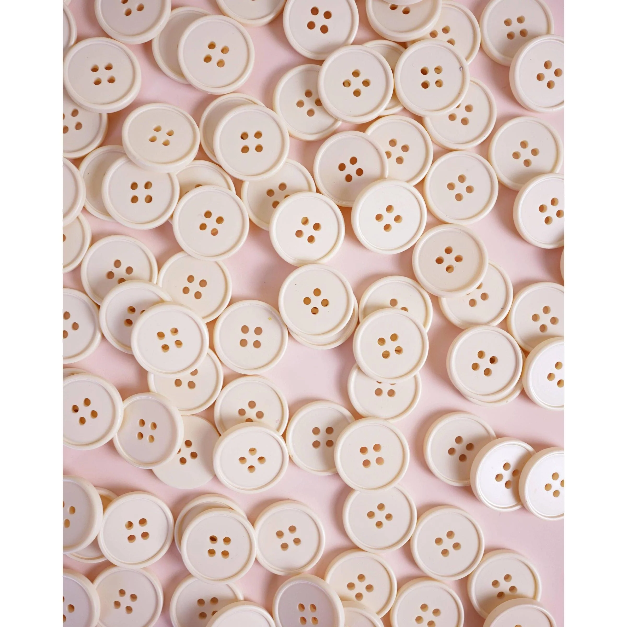 Cream Puff 7/8" Retro Buttons