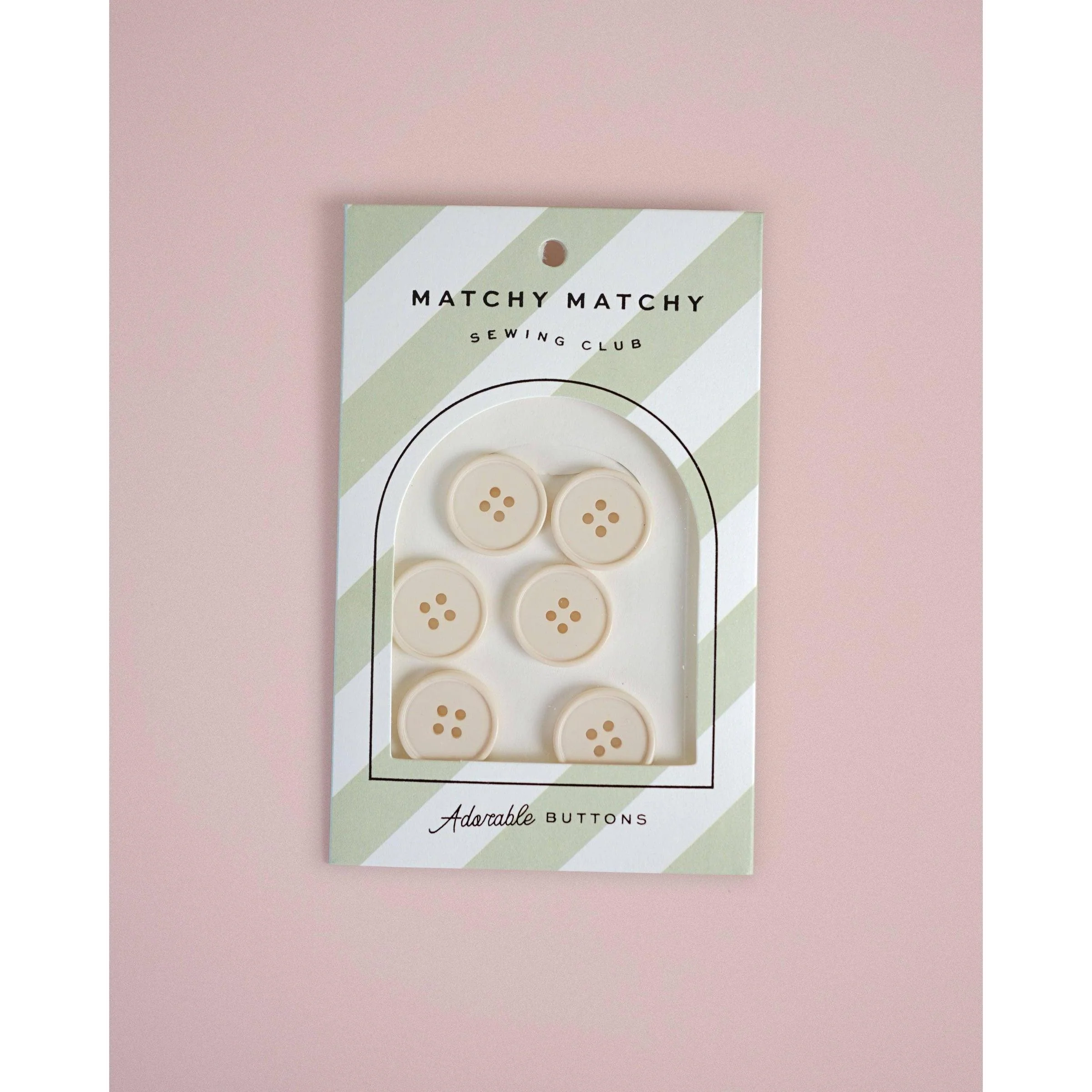 Cream Puff 7/8" Retro Buttons - Image 4
