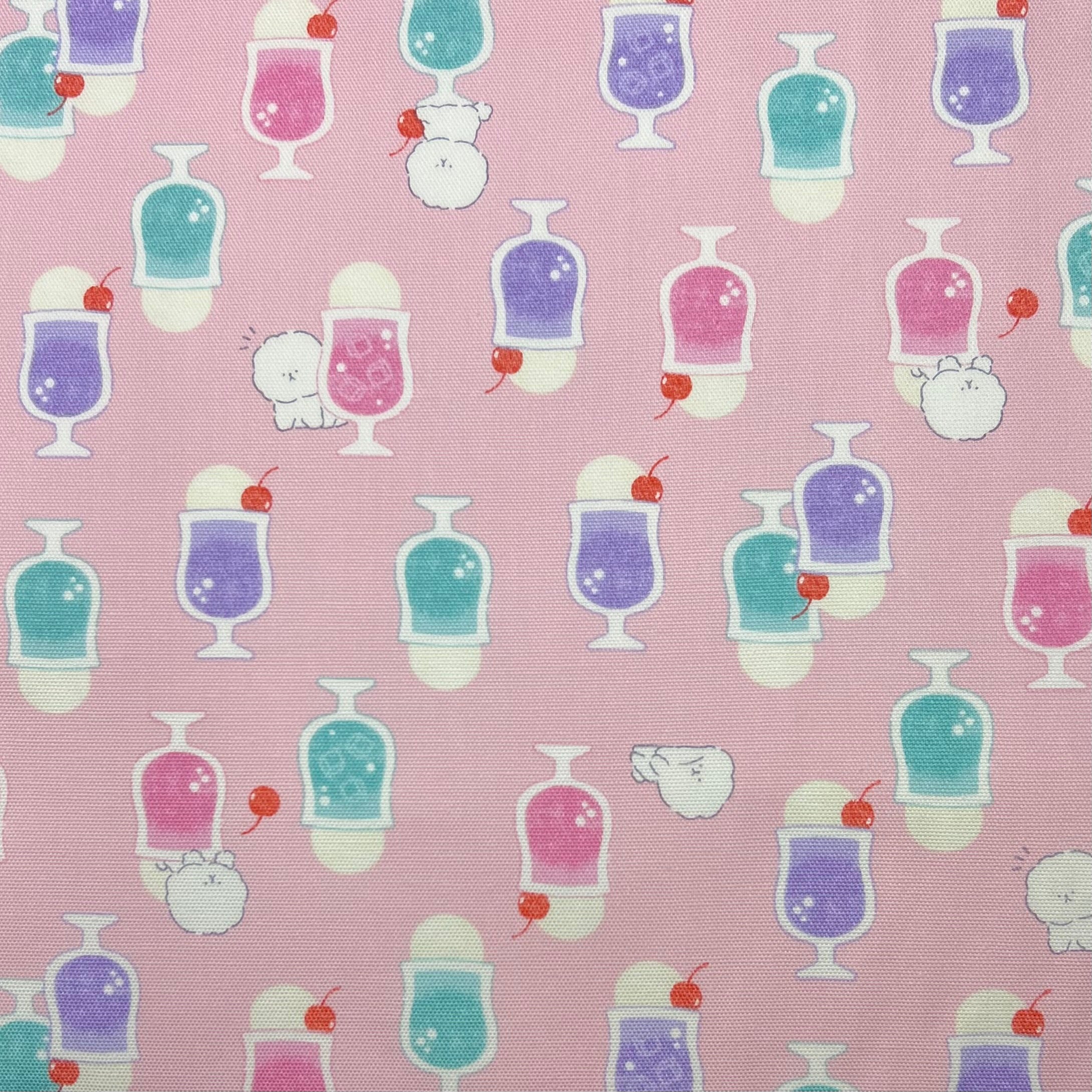 Cream Soda Doggie on Cotton Oxford