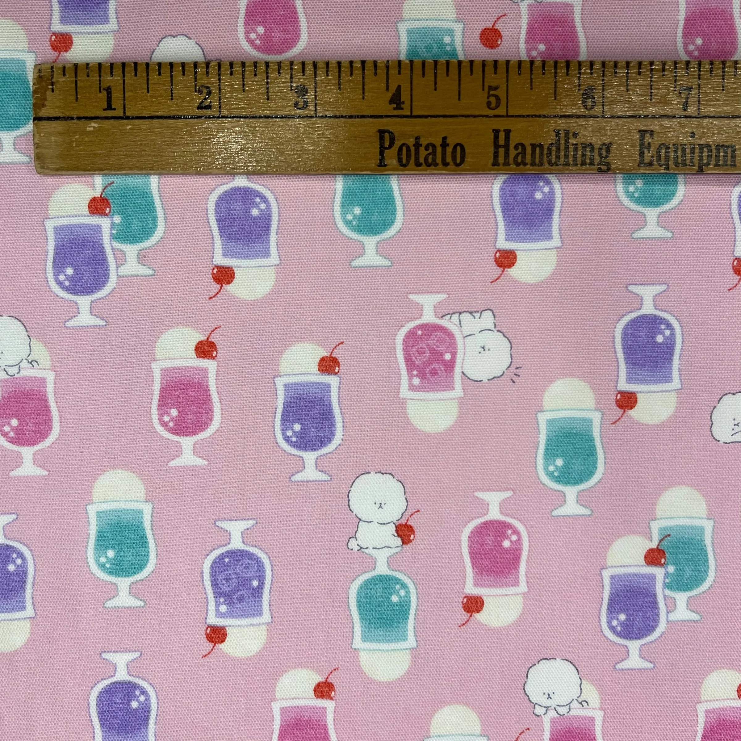 Cream Soda Doggie on Cotton Oxford - Image 3