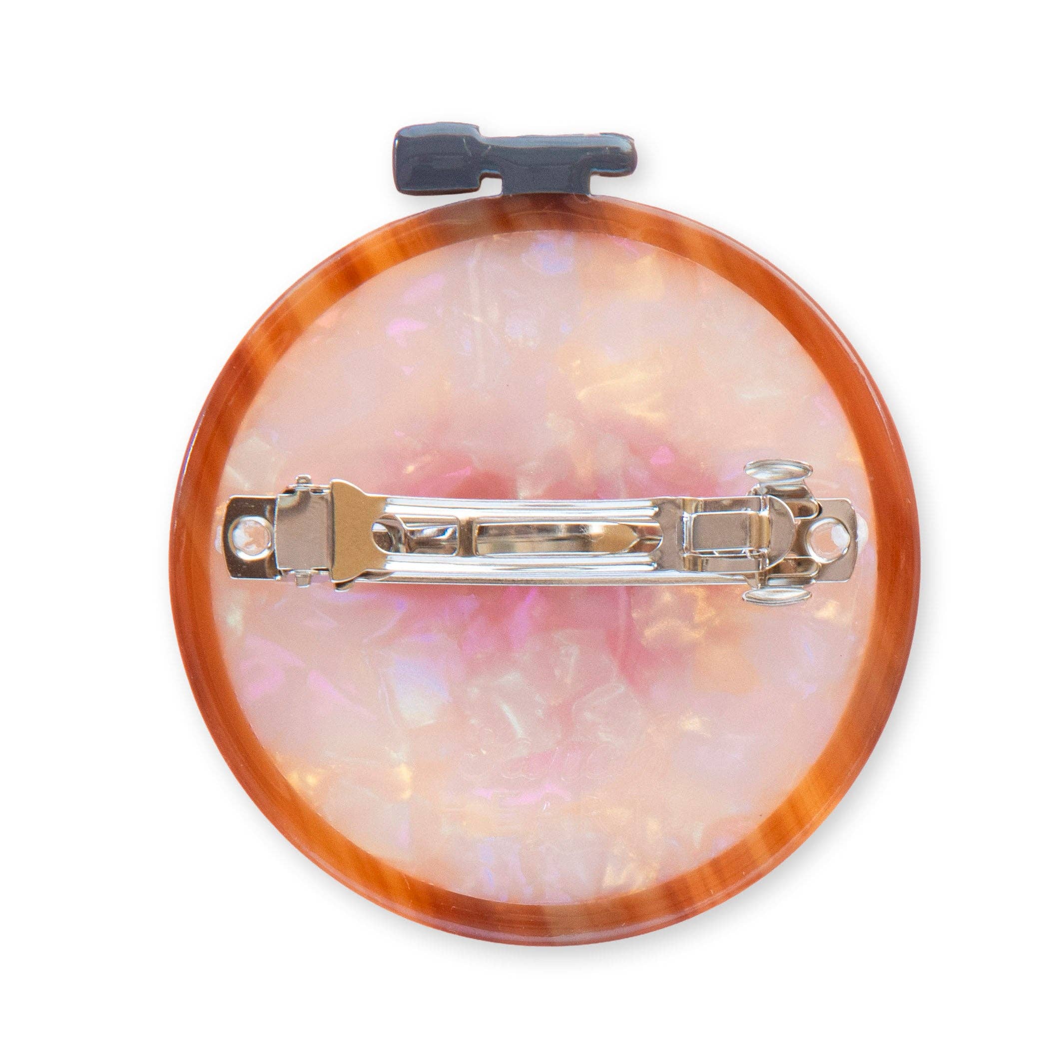 Cross Stitch Embroidery Hoop French Barrette Hair Clip - Image 4