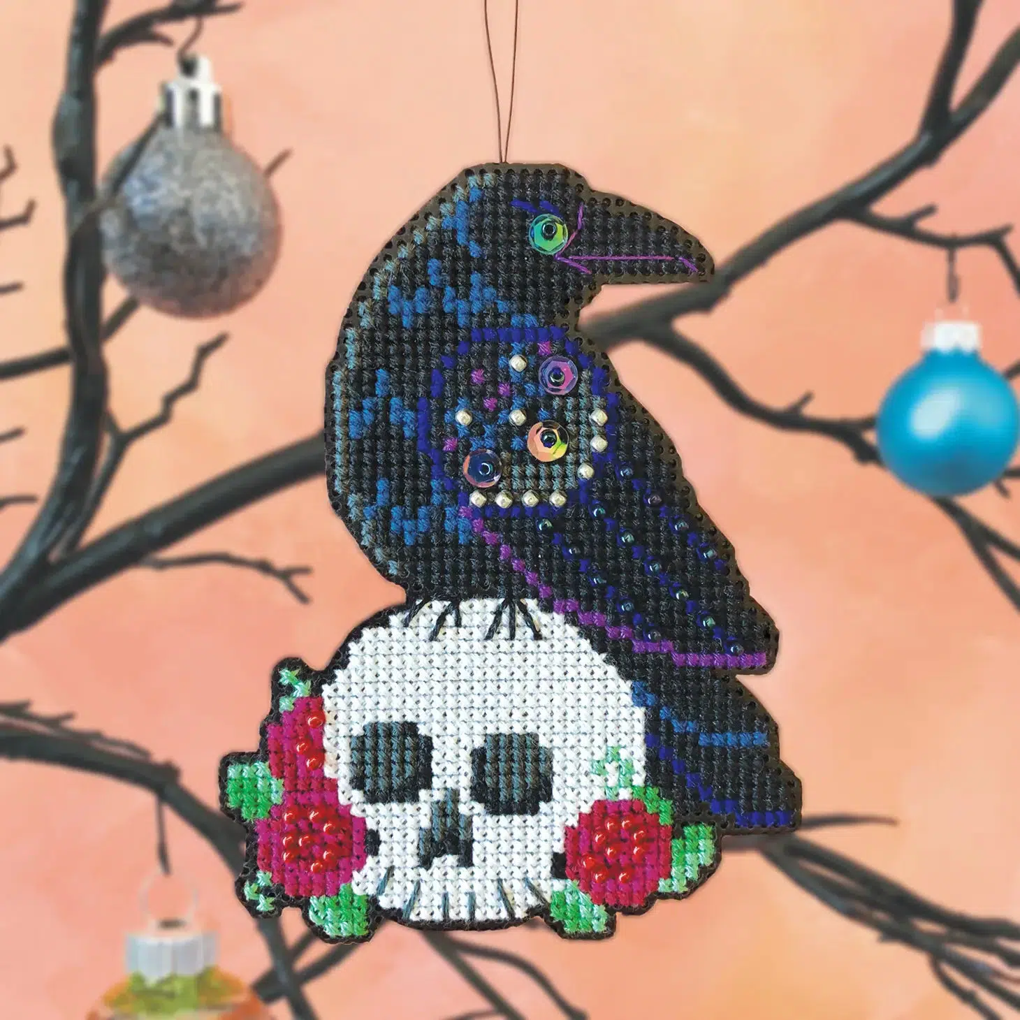 Cross Stitch - Nevermore Ornament