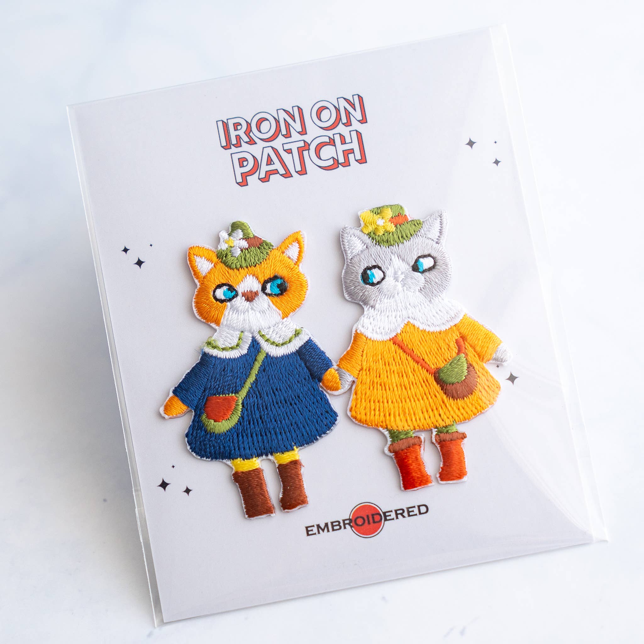 Cute Cat Couple Iron-On Patch