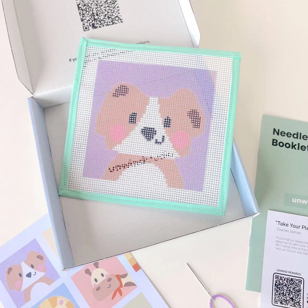 David the Dog - Needlepoint Kit for Kids - Image 3
