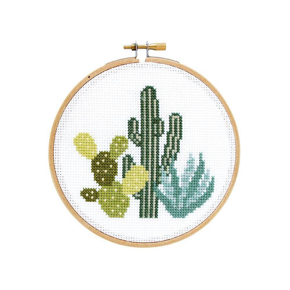 Desert Cacti DIY Cross Stitch Kit