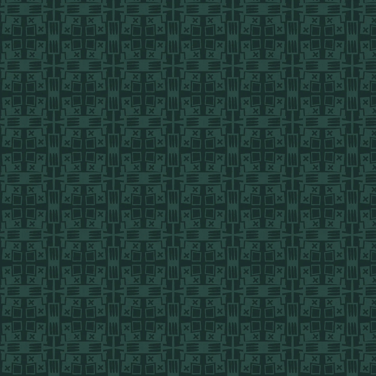 Desert Plaid Cyan Unbleached