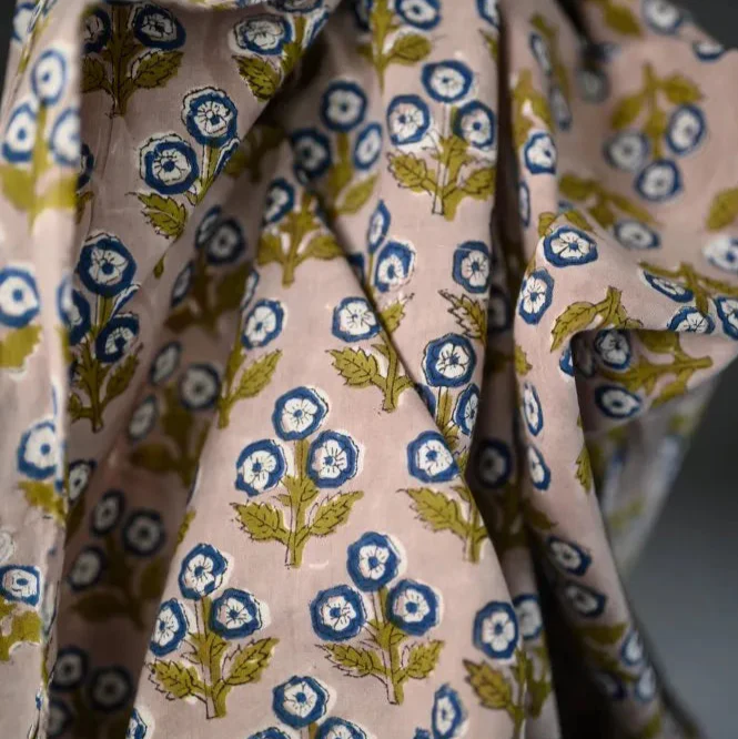 Dimpsey Block Print Indian Cotton - Image 2