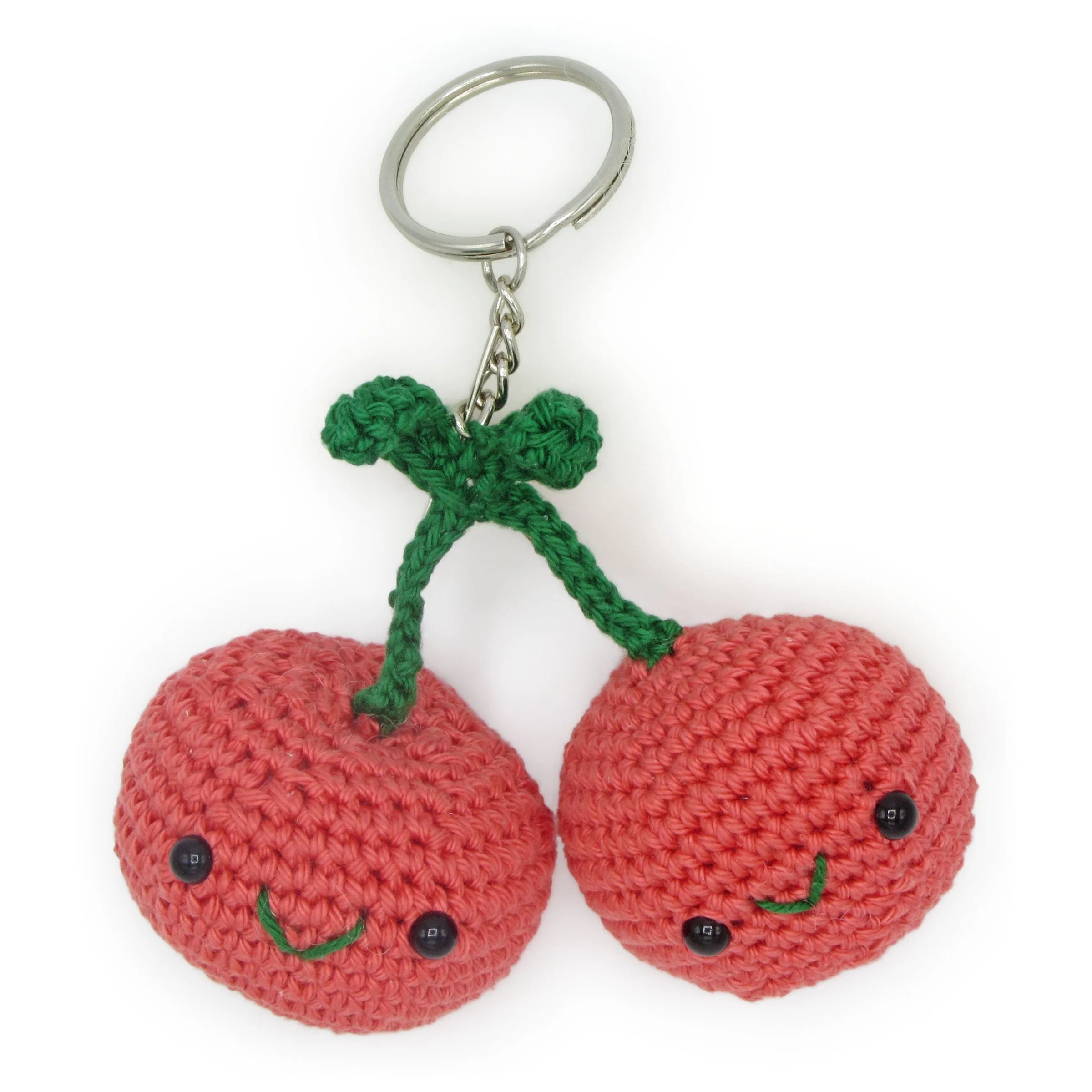DIY Crochet Kit - Cherries Keychain - Image 3
