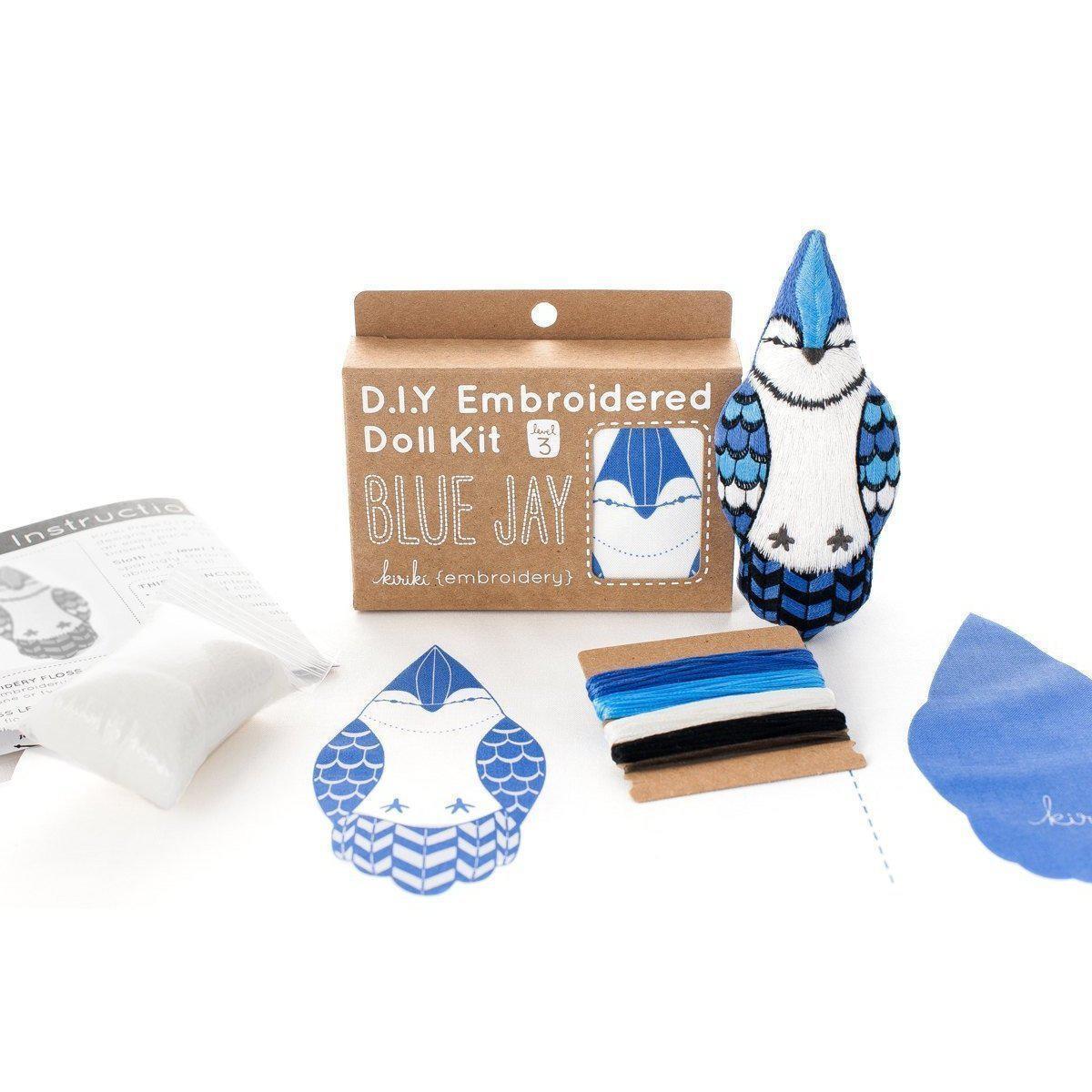 Blue Jay DIY Embroidery Kit - Image 2