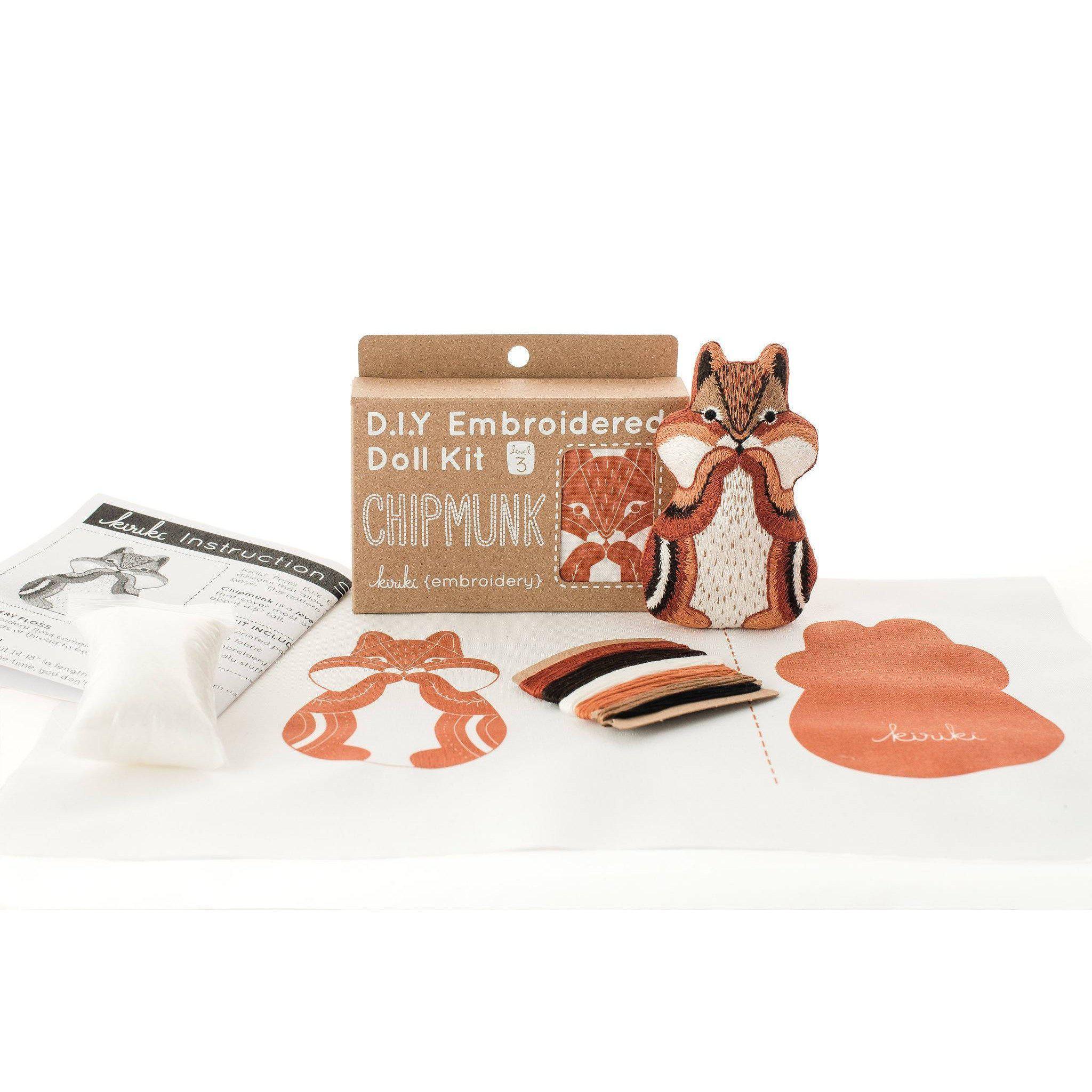 Chipmunk DIY Embroidery Kit - Image 3