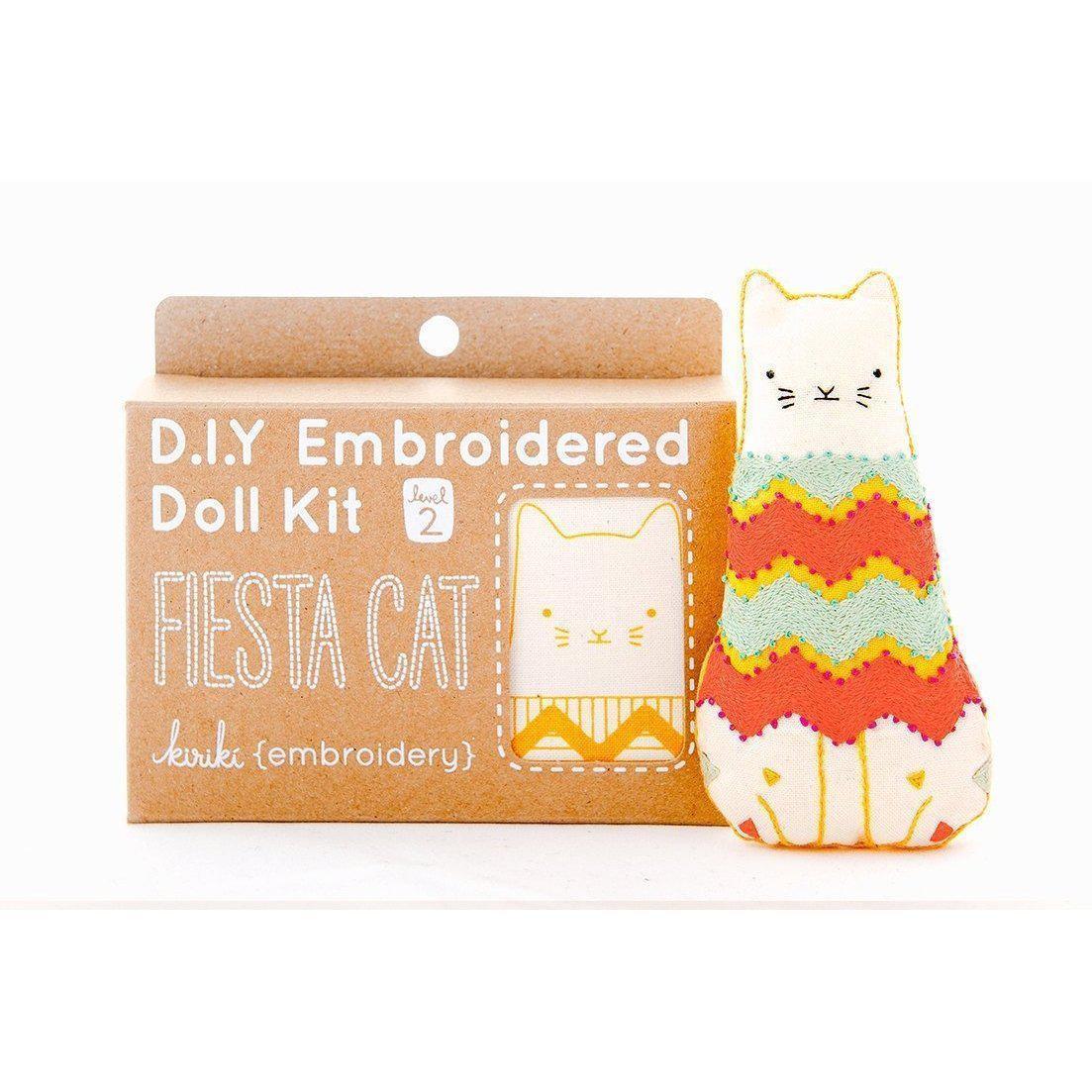 Fiesta Cat DIY Embroidery Kit - Image 2