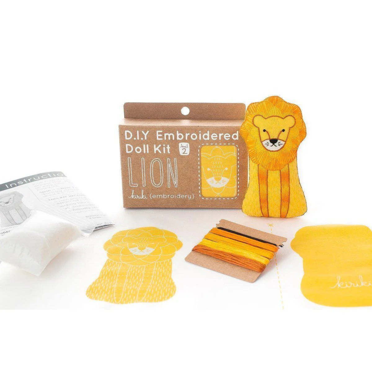 Lion DIY Embroidery Kit - Image 3