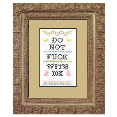 Do Not Fuck With Me Deluxe Cross Stitch Kit