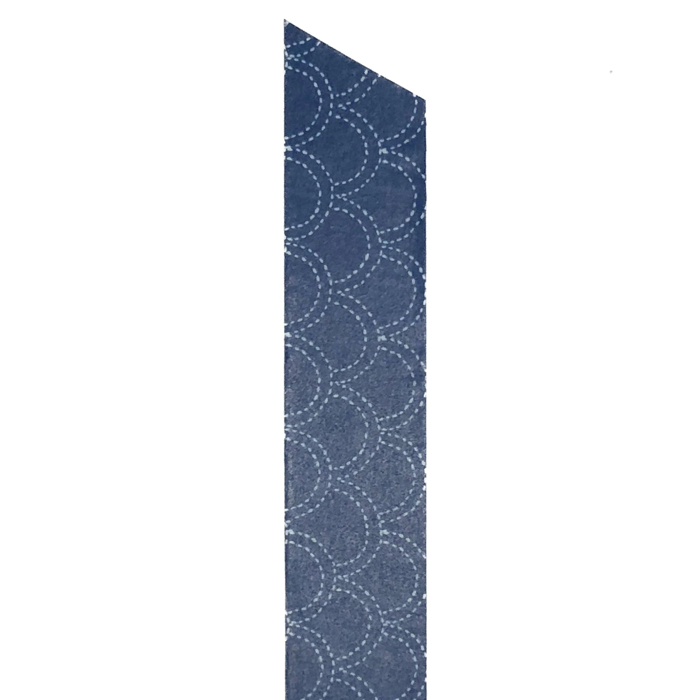 Double Arch Stitching on Blue Washi Tape