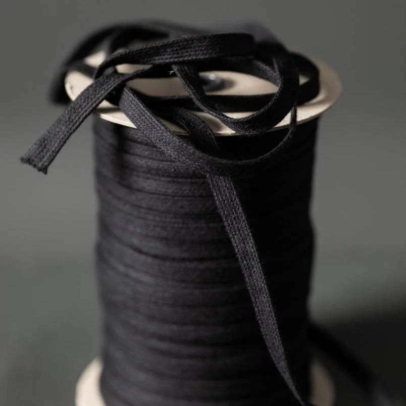 Recycled Drawstring Webbing-10mm, Black