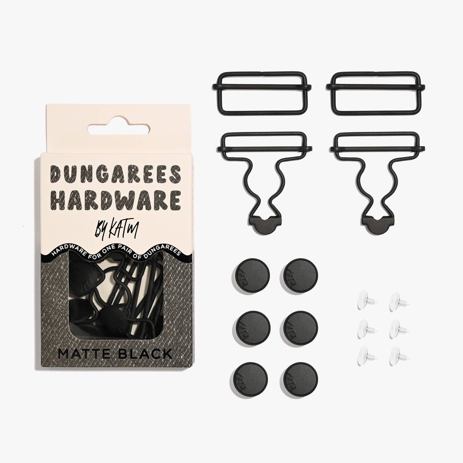 Dungarees Hardware Kit - Matte Black