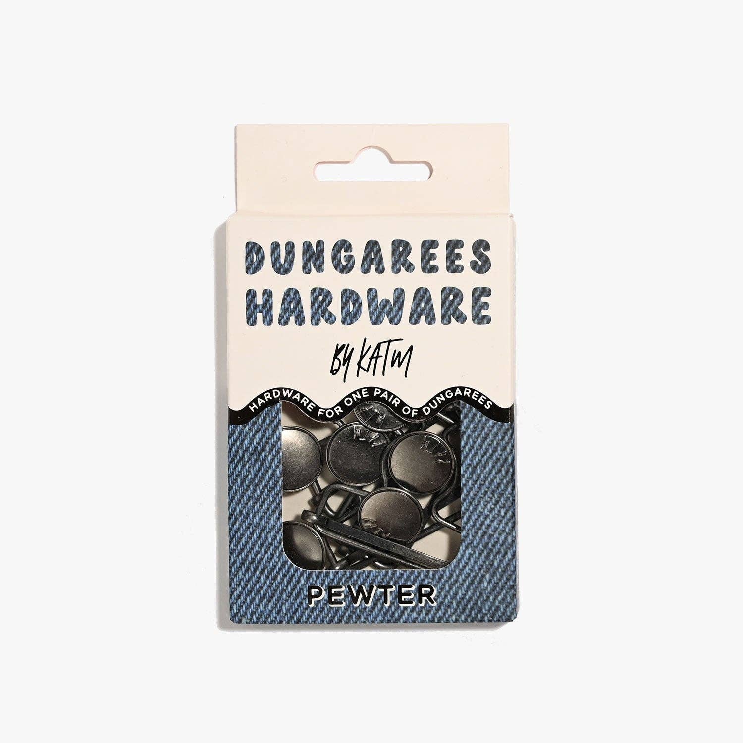 Dungarees Hardware Kit - Pewter - Image 3
