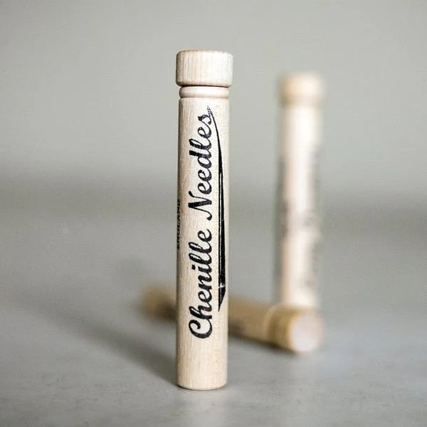 Chenille Needles & Wooden Case