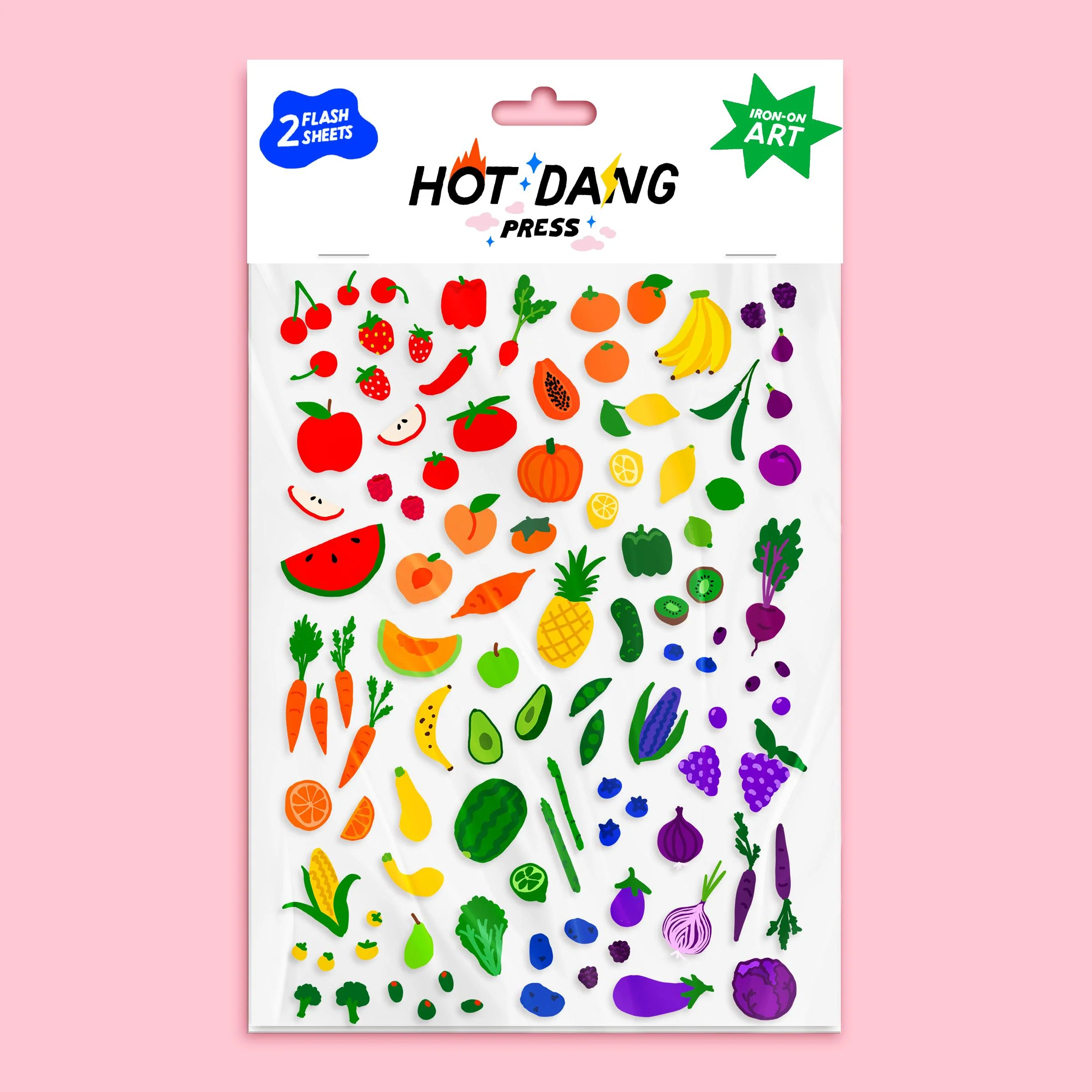 Eat the Rainbow Iron-On Transfer Sheet Set